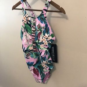 Miracle Suit | Floral Open Back Racerback Suit